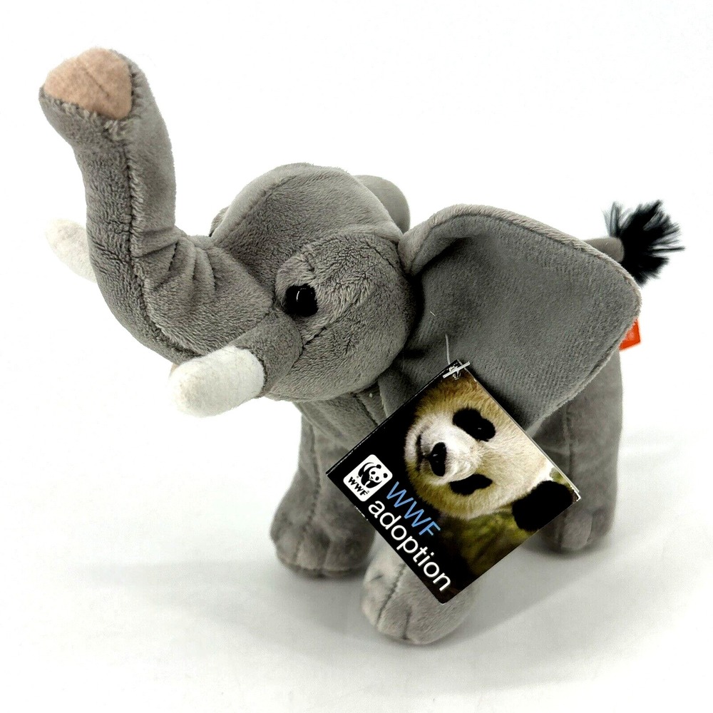 Wild Republic Gray Elephant Plush Stuffed Animal Toy Small Stands‎ Has Tag